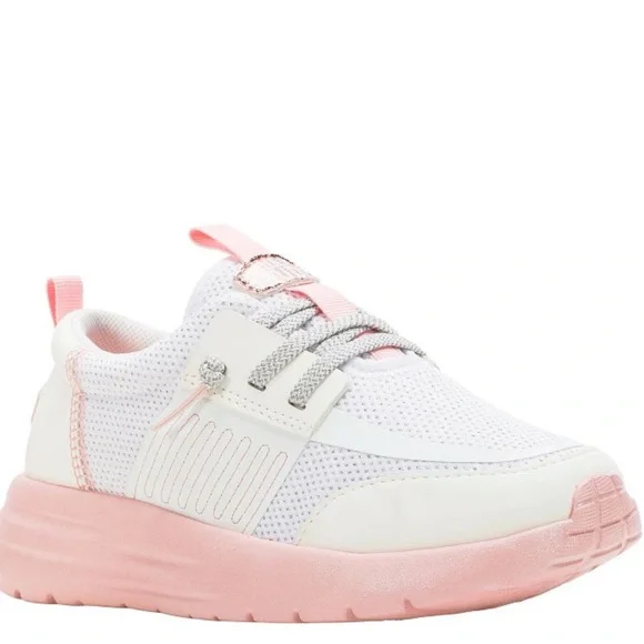 Hey Dude Sirocco Play Pink/White Sneakers Youth NWT - Picture 3 of 7